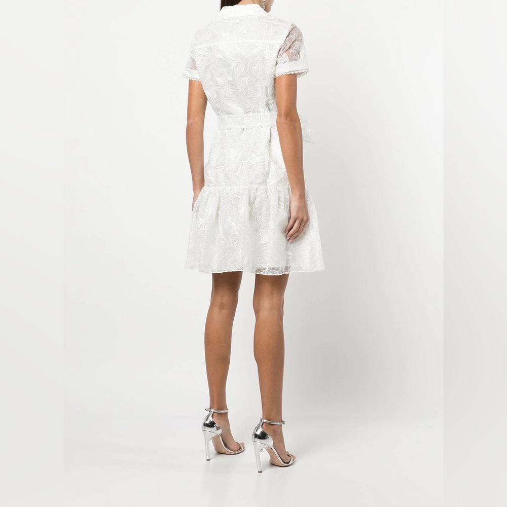 Marchesa NWOT White Lace Eyelet Dress - Picture 6 of 15